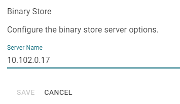 Changing the Binary Store Host